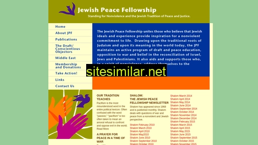 Jewishpeacefellowship similar sites