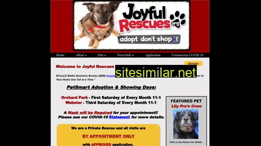 joyfulrescues.org alternative sites
