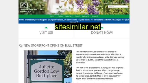 juliettegordonlowbirthplace.org alternative sites