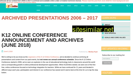 k12onlineconference.org alternative sites