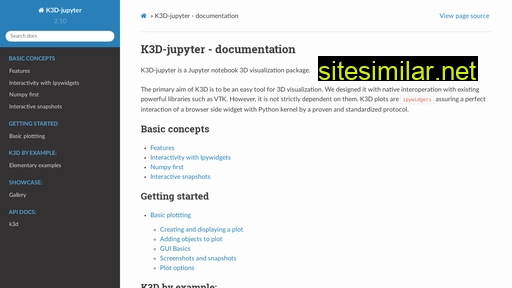 K3d-jupyter similar sites