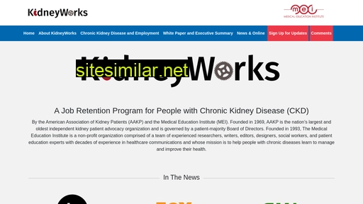 Kidneyworks similar sites