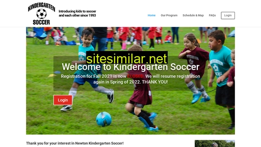 kindergartensoccer.org alternative sites