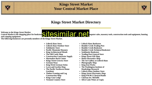 kingsstreetmarket.org alternative sites