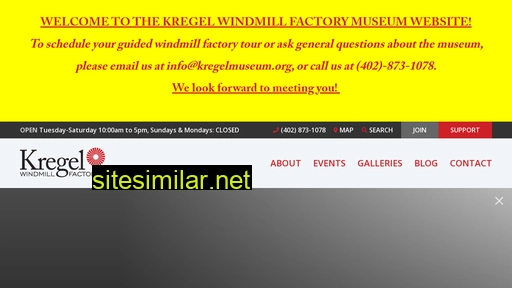 kregelwindmillfactorymuseum.org alternative sites