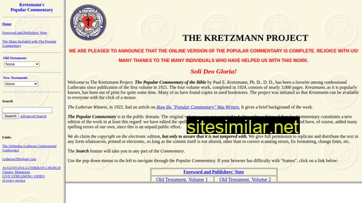 kretzmannproject.org alternative sites