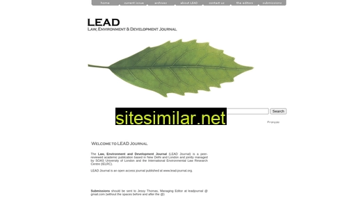 lead-journal.org alternative sites