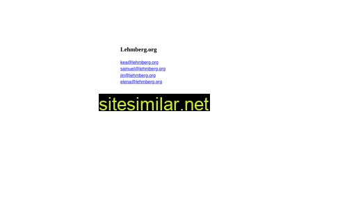 lehmberg.org alternative sites