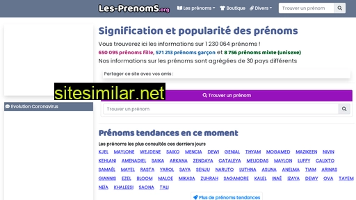 les-prenoms.org alternative sites
