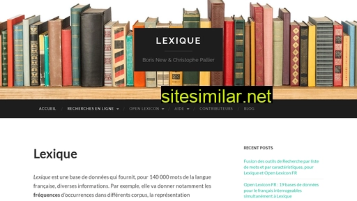 Lexique similar sites