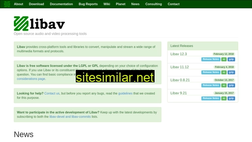libav.org alternative sites