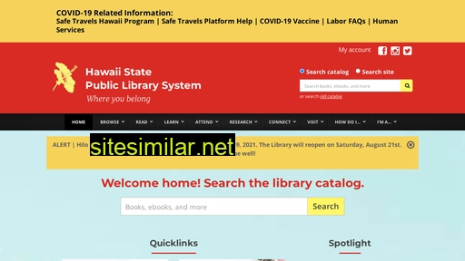 librarieshawaii.org alternative sites