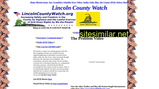 Lincolncountywatch similar sites