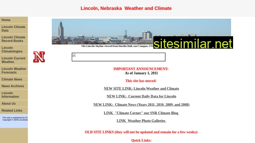 lincolnweather.org alternative sites