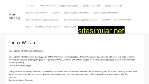 linux-wlan.org alternative sites