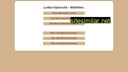 ludus-opuscula.org alternative sites