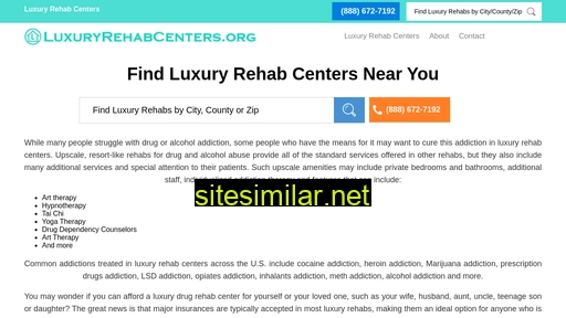 luxuryrehabcenters.org alternative sites