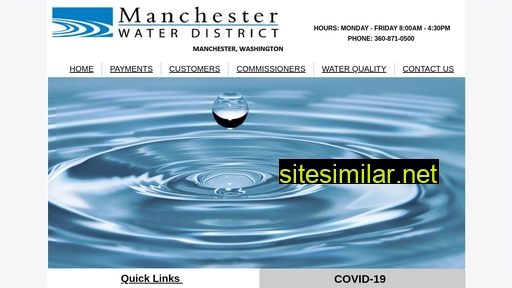 manchesterwater.org alternative sites