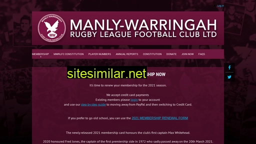 Manlyfootballclub similar sites
