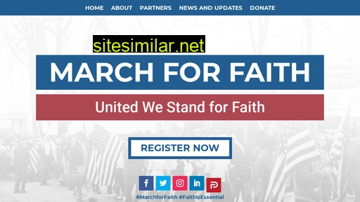 marchforfaith.org alternative sites
