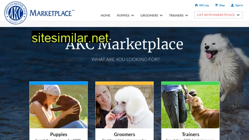 marketplace.akc.org alternative sites