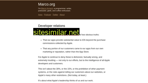 Marco similar sites