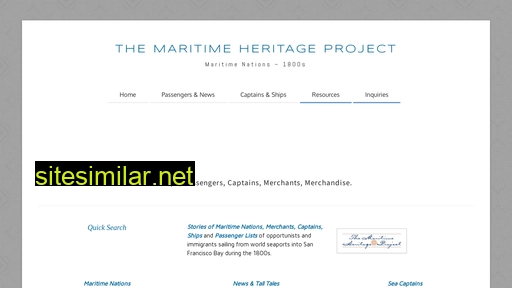 maritimeheritage.org alternative sites