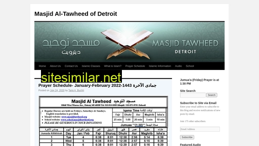 masjidtawheed.org alternative sites