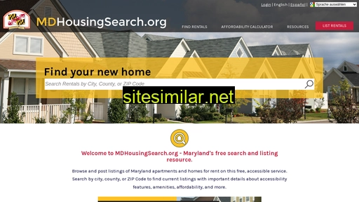 mdhousingsearch.org alternative sites