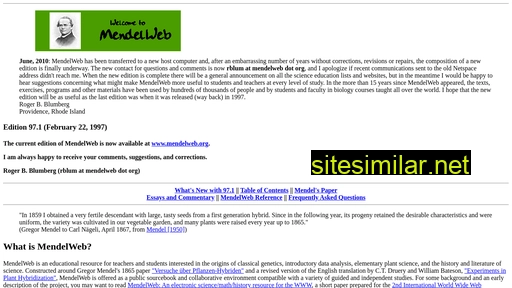 mendelweb.org alternative sites