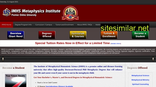 metaphysicsinstitute.org alternative sites