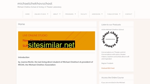 michaelchekhovschool.org alternative sites