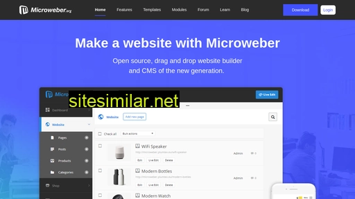 microweber.org alternative sites