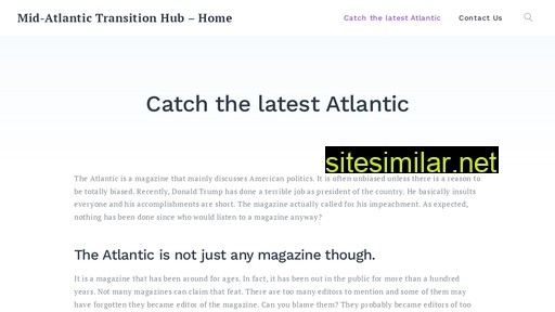 Midatlantictransition similar sites