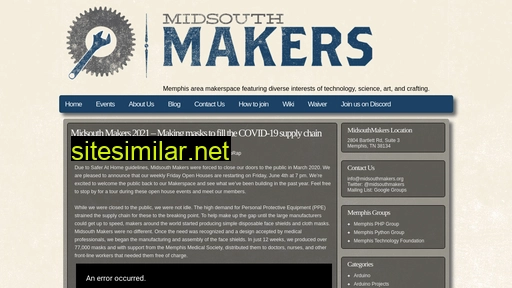 midsouthmakers.org alternative sites