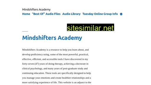 mindshifters-academy.org alternative sites