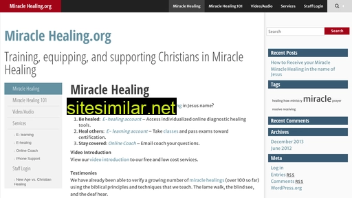 miraclehealing.org alternative sites