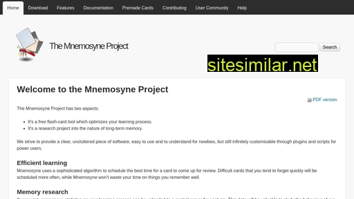 mnemosyne-proj.org alternative sites
