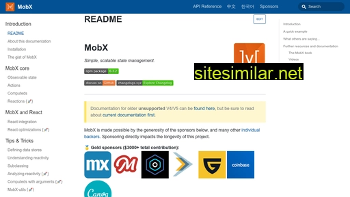 mobx.js.org alternative sites