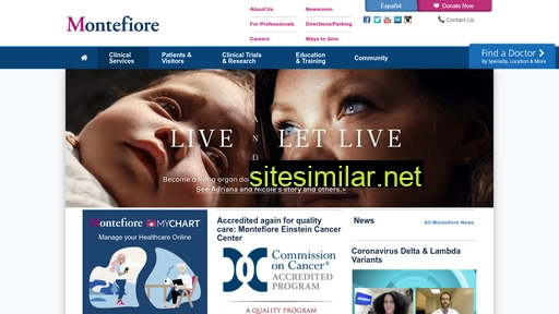 montefiore.org alternative sites