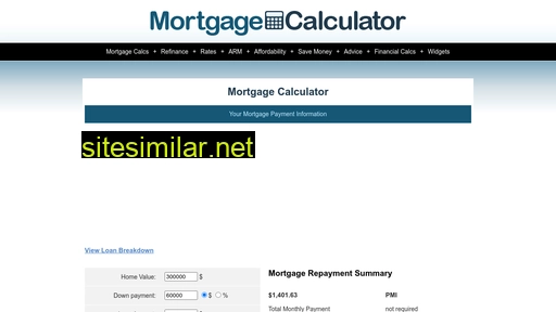 mortgagecalculator.org alternative sites