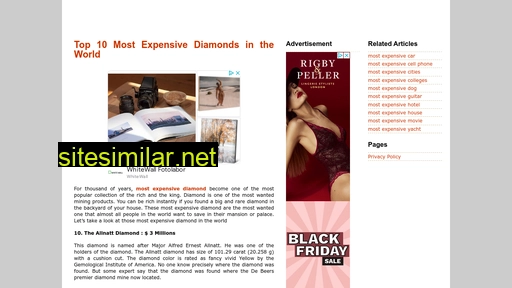 mostexpensivediamond.org alternative sites