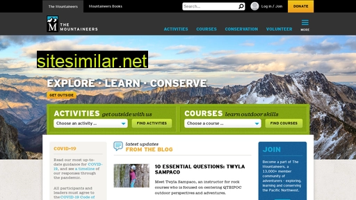mountaineers.org alternative sites
