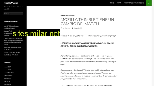 Mozilla-mexico similar sites
