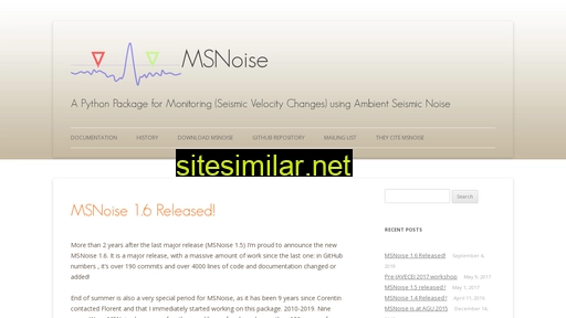 Msnoise similar sites