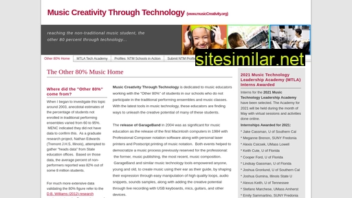 musiccreativity.org alternative sites