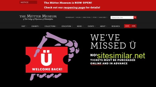 muttermuseum.org alternative sites
