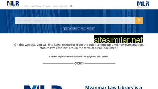 myanmar-law-library.org alternative sites