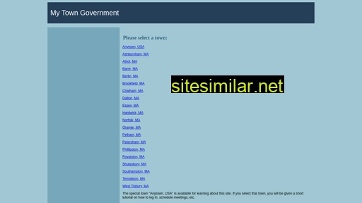 Mytowngovernment similar sites