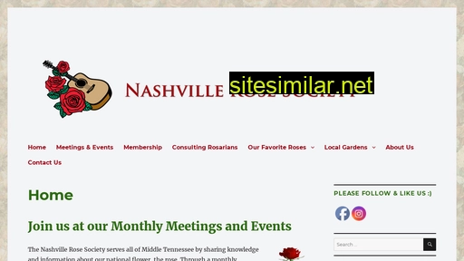 Nashvillerosesociety similar sites